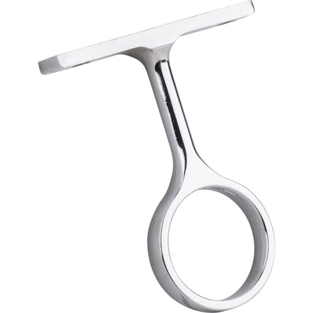 Hardware Resources Chrome Center Support Bracket for 1-1/16" Round Closet Rods M7270